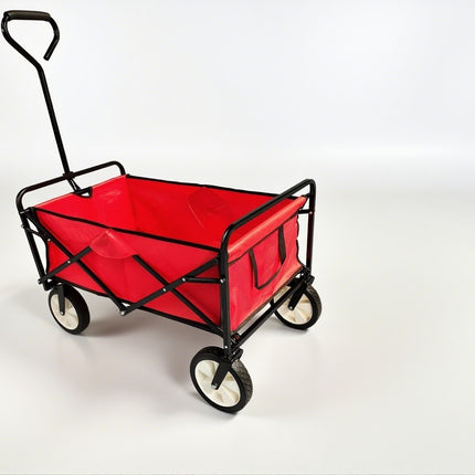 Folding Wagon 70KG Collapsible Trolley Cart Wheels for Camping Beach & Garden