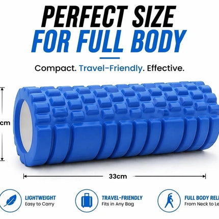 Foam Fitness Roller Adults Deep Tissue Massage Grid Muscle Trigger Point Muscles