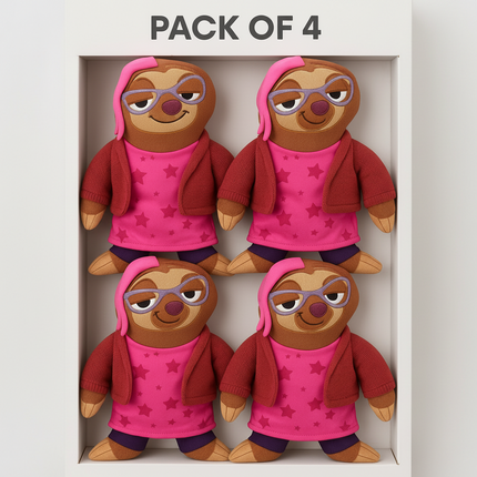 4-Pack Disney Zootopia Priscilla Plush Toys – 26cm