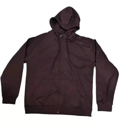 Mens Hoodies Zip Hooded Fleece Sweatshirt Top Jacket Plain Coat Warm Jumper