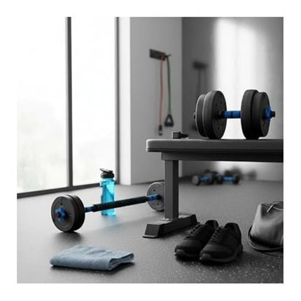 40KG Adjustable Dumbbell & Barbell Set with Connecting Rod – Home Gym Weights