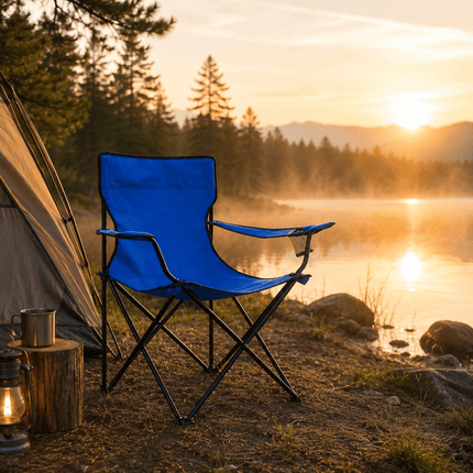 Folding Camping Chair, Lightweight Portable Outdoor Chair for Garden, Beach, Picnic, Camping & Fishing