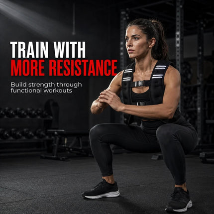 5KG Adjustable Weighted Vest for Running, Gym & Strength Training | Fitness Workout Vest