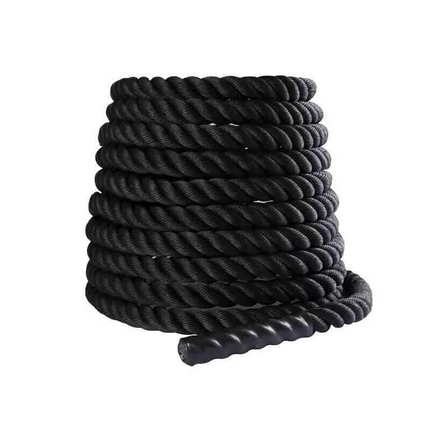 Battle Rope 38MM Heavy Duty Workout Cardio Exercise Gym Sled Pull Rope Available in 6M 9M 12M for Strength Training Fitness Conditioning Home Gym