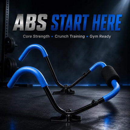 Ab Roller Crunch Trainer Machine with Padded Headrest Home Gym Workout Fitness Strength Training