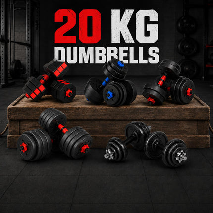 20kg Adjustable Dumbbell Set – 5 Styles