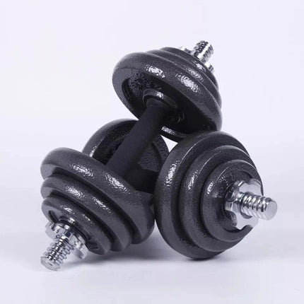 15-50kg Cast Iron Adjustable Dumbbell Weight Barbell Set for Men Women Home Gym Fitness Strength Training Muscle Building Exercise Equipment Indoor Workout