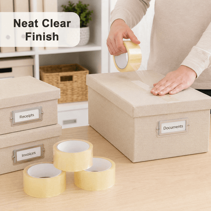 Parcel Packing Tape Strong Adhesive Box Sealing Tape 48mm × 66m for Moving Storage & Shipping