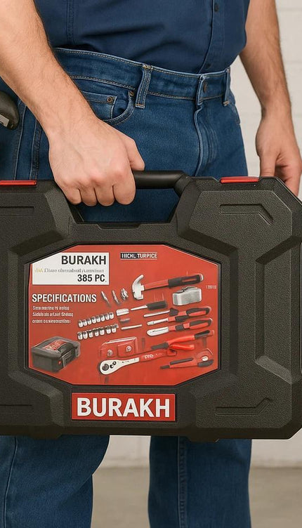 325pcs Professional Tool Kit Hand Tool Set Household Workshop DIY Repair Tools Complete Mechanics Home Maintenance Portable Storage Case for Electrician Plumber Technician Use