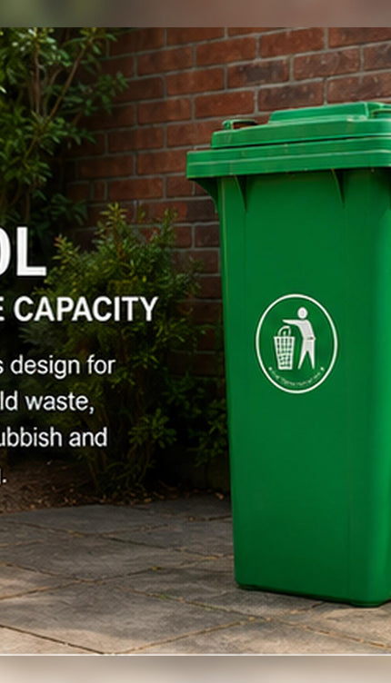 100L Wheelie Bin with Wheels