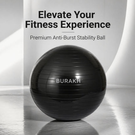 Anti-Burst Fitness Exercise Ball with Pump – Yoga & Pilates Stability Ball