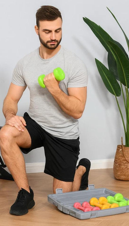 6KG Dumbbell Set with Carry Case – Home Workout Weights