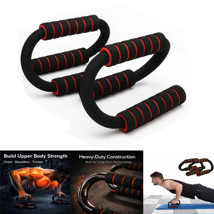Push Up Bars Pair with Non-Slip Handles for Home Gym Training