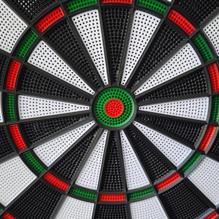 43cm Electronic Dart Board Digital Scoring Display with 6 Darts Family Indoor Pub Game