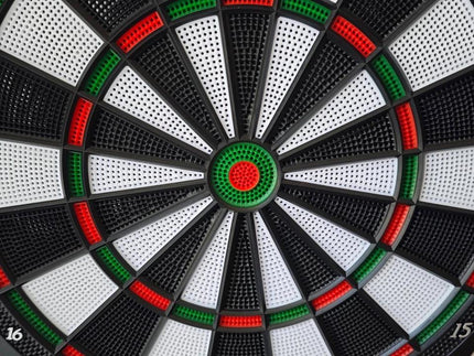 43cm Electronic Dart Board Digital Scoring Display with 6 Darts Family Indoor Pub Game