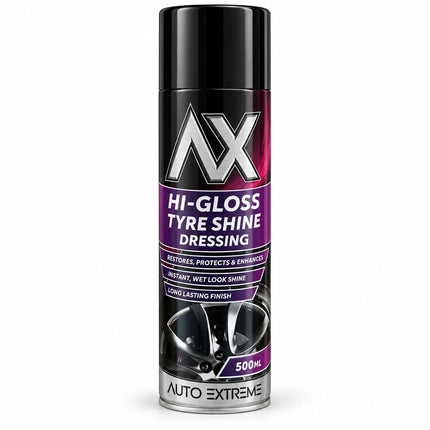 Tyre Shine Spray 500ml High Gloss Wet Look Car Tyre Dressing - Auto Extreme