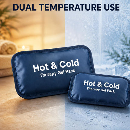 Reusable Hot Cold Gel Pack with Adjustable Strap Microwaveable Freezable Ice Pack for Pain Relief Use