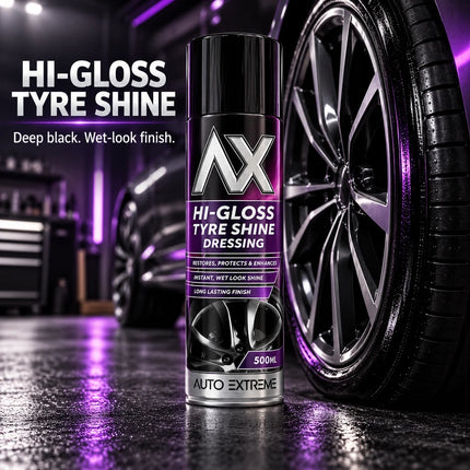Tyre Shine Spray 500ml High Gloss Wet Look Car Tyre Dressing - Auto Extreme