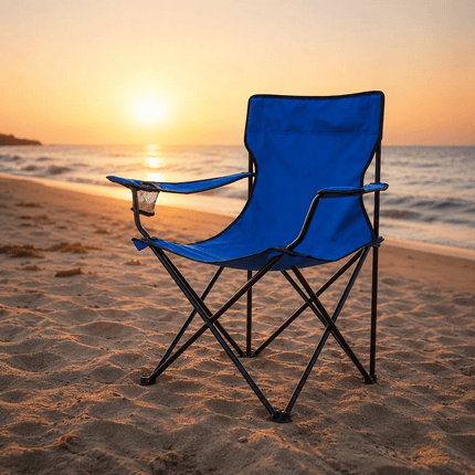 Folding Camping Chair, Lightweight Portable Outdoor Chair for Garden, Beach, Picnic, Camping & Fishing