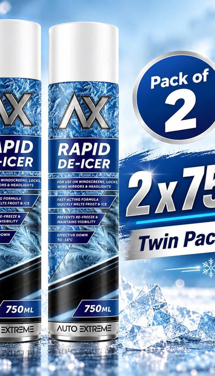 Car Windscreen De-Icer Spray 2 x 750ml – Ice & Frost Remover