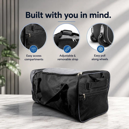 80L Rolling Duffle Bag