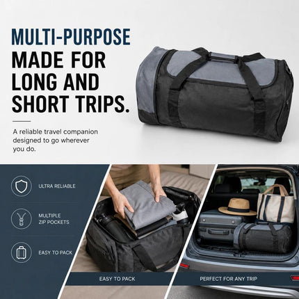 80L Rolling Duffle Bag