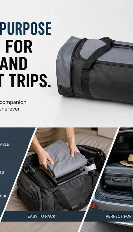 80L Rolling Duffle Bag