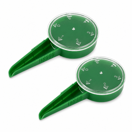 Seed Sower Dispenser with 5 Adjustable Dial Settings, Handheld Garden Seeder Spreader for Flower, Grass, Vegetable and Small Seeds, Easy Planting Tool