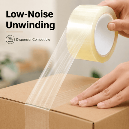 Parcel Packing Tape Strong Adhesive Box Sealing Tape 48mm × 66m for Moving Storage & Shipping