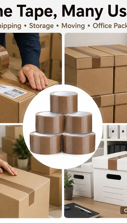 Brown Parcel Packing Tape – 48mm × 66m