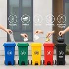 Outdoor Wheelie Bin Trash Can 100L/120L EN840 Large Rubbish Waste Dustbin