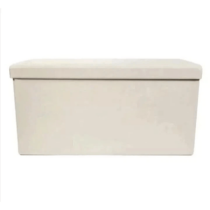 Folding Storage Box Faux Leather Home Footstool Ottoman Seat Stool Storage Box for Bedroom Living Room Toy Clothes Blanket Organisation