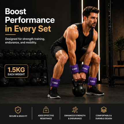 2-Piece Adjustable Ankle & Wrist Weights