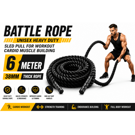 38mm Heavy Duty Battle Rope