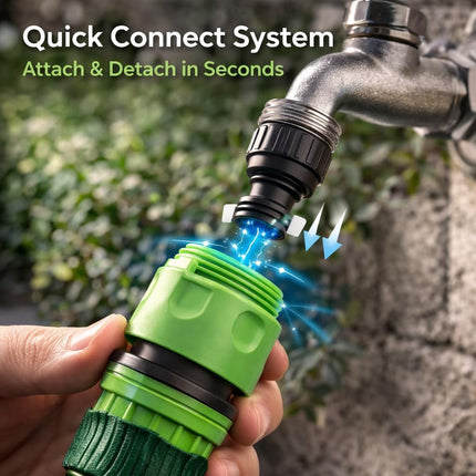 Expandable Garden Hose Pipe 150ft with 8-Function Spray Nozzle – Flexible Water Hose