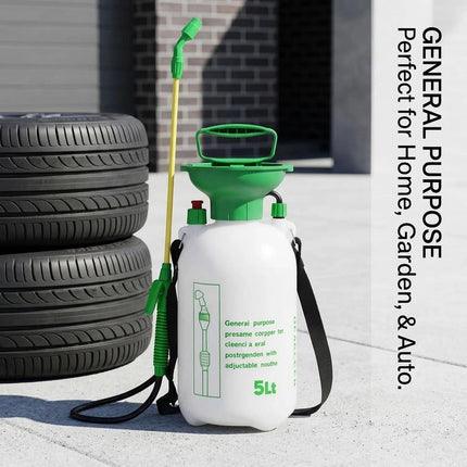 5LGarden Pump Pressure Sprayer Bottle – Portable Hand Pump Sprayer for Plants, Garden Watering & Outdoor Use