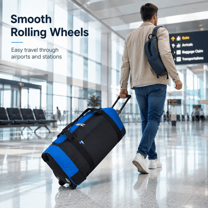 80L Rolling Duffle Bag