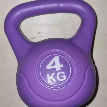 Heavy Duty Vinyl Kettlebell 4KG–20KG Cast Iron for Muscle Building Home Fitness Training with Ergonomic Grip & Anti-Slip Base