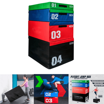 Soft Foam Plyometric Jump Box Set