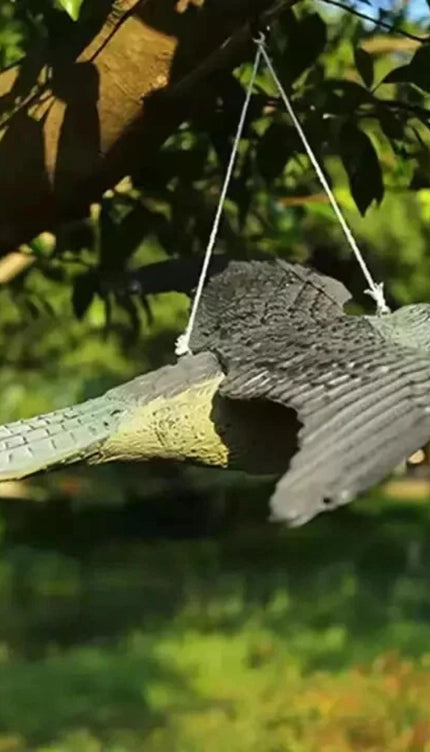 Bird Scarer Decoy Garden Ornament – Owl, Hawk, Heron & Plastic Hawk