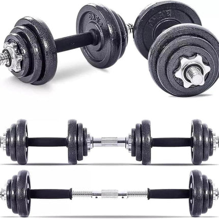 15-50kg Cast Iron Adjustable Dumbbell Weight Barbell Set for Men Women Home Gym Fitness Strength Training Muscle Building Exercise Equipment Indoor Workout