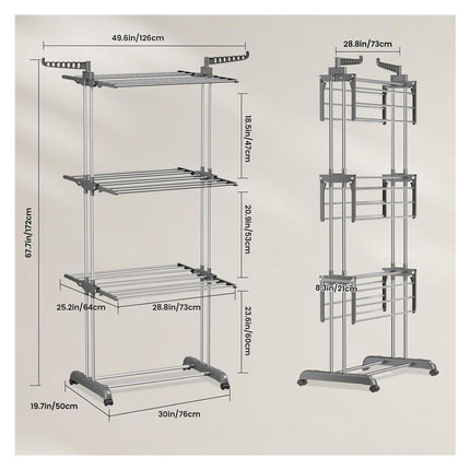 Foldable Clothes Drying Rack