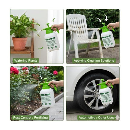 1L/3L Garden Pressure Sprayer Portable Hand Pump Bottle for Chemicals, Weed Killer, Fertilizers, Pesticides, Watering Plants, Lightweight Outdoor Spray Tool for Lawn, Garden, Patio, Plant Care
