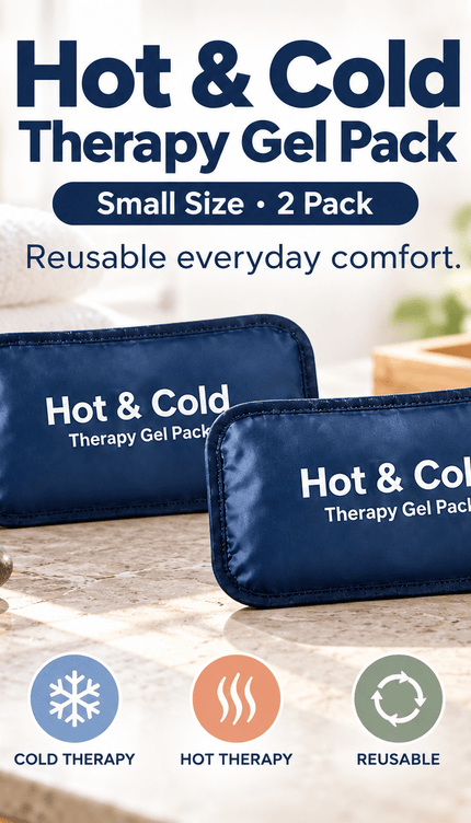 2 Pack Small Reusable Hot & Cold Gel Packs for Elbow Knee Ankle Shoulder