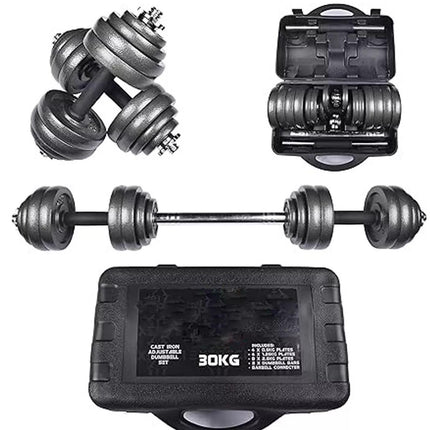 Cast Iron Dumbbell & Barbell Set 15-50Kg