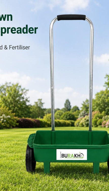 12L Wheeled Lawn Spreader for Grass Seed & Fertiliser