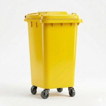 50L Large Recycling Bin Wheelie Dustbin Rubbish Waste Trash Can Kitchen Home Office