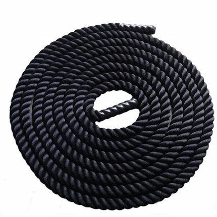 Battle Rope 38MM Heavy Duty Workout Cardio Exercise Gym Sled Pull Rope Available in 6M 9M 12M for Strength Training Fitness Conditioning Home Gym