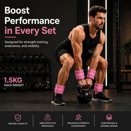 2-Piece Adjustable Ankle & Wrist Weights