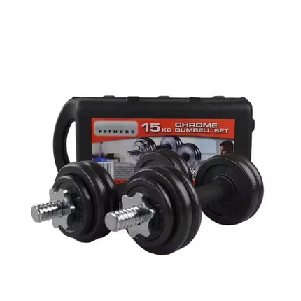 15-50kg Cast Iron Adjustable Dumbbell Weight Barbell Set for Men Women Home Gym Fitness Strength Training Muscle Building Exercise Equipment Indoor Workout